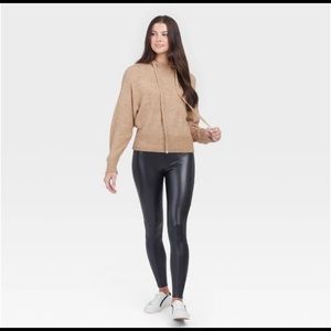 Faux leather Spanx leggings